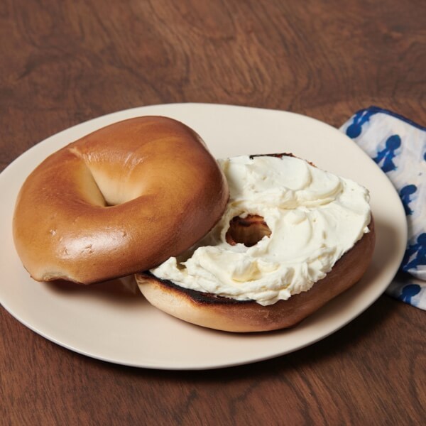 Toasted Bagel with Cream Cheese